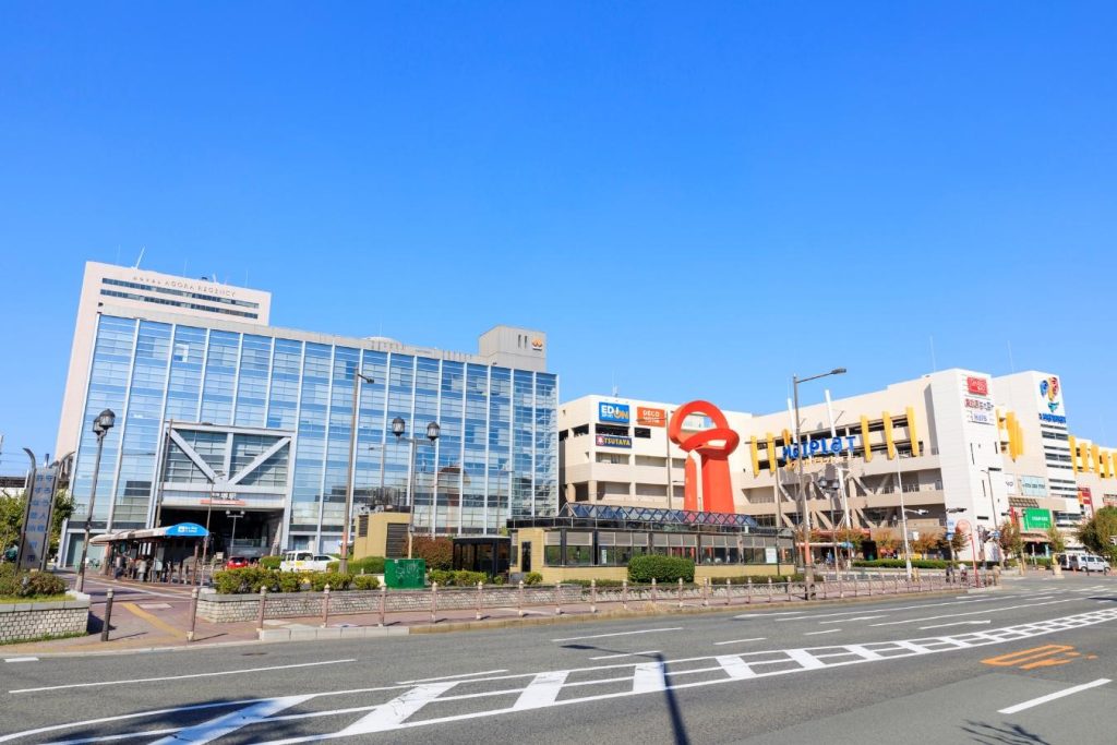 南海堺駅周辺の街並み。